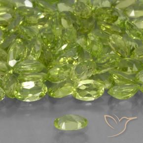 Peridoto Verde médio Natural 0.24ct, oval, VVS-VS