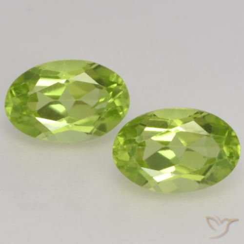 1.13ctw Natural verde vivo Peridoto, oval, VS