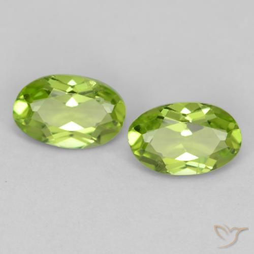 0.94ctw Natural verde vivo Peridoto, oval, VS