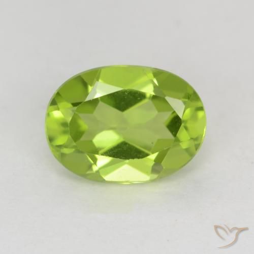 1.49ct Natural Verde médio Peridoto, oval, VVS-VS