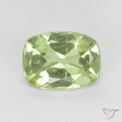 1.29ct Natural Pêra Pêra Verde Peridoto, Almofada, VS-SI
