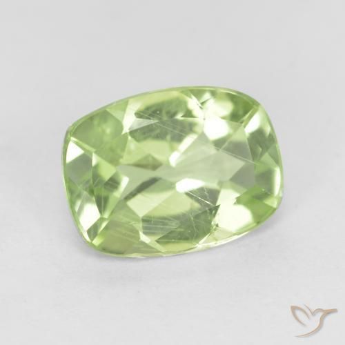 Peridoto Pêra Pêra Verde Natural 1.29ct, Almofada, VS-SI