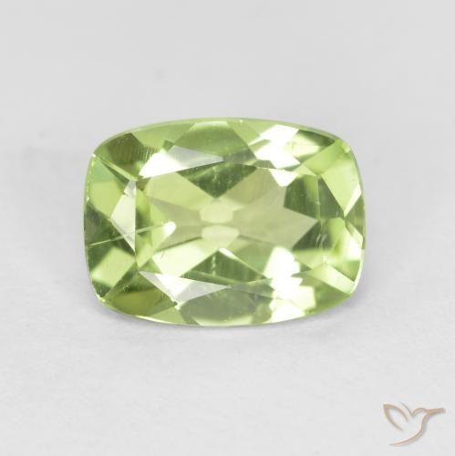 1.08ct Natural Verde médio Peridoto, Almofada, VS