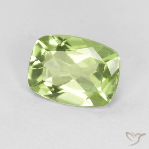 Peridoto Verde médio Natural 1.08ct, Almofada, VS
