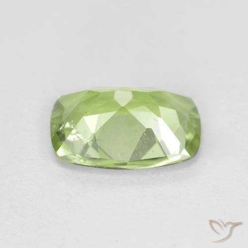 Peridoto Verde médio Natural 1.08ct, Almofada, VS