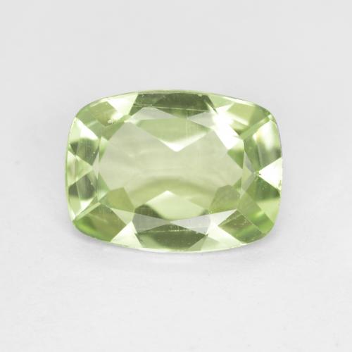 Peridoto verde natural 1,04ct, almofada cortada, VS