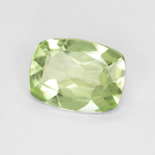Peridoto verde natural 1,04ct, almofada cortada, VS