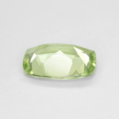 Peridoto verde natural 1,04ct, almofada cortada, VS