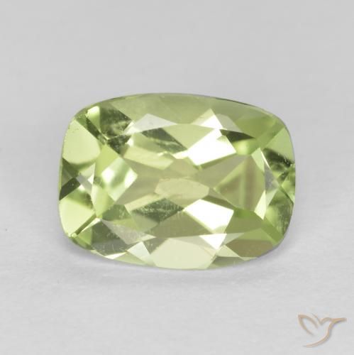 1.09ct Natural Verde Vivo Claro Peridoto, Almofada, VS