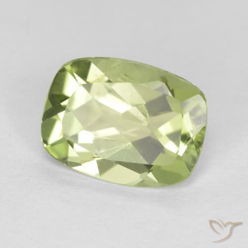 Peridoto Verde Vivo Claro Natural 1.09ct, Almofada, VS