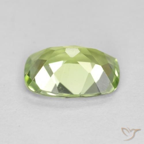 Peridoto Verde Vivo Claro Natural 1.09ct, Almofada, VS