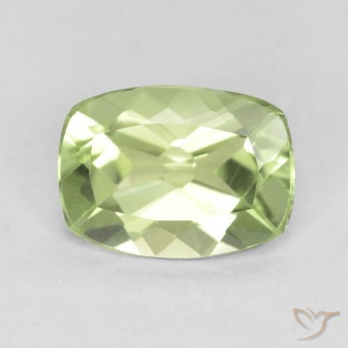 1.21ct Natural Verde Vivo Claro Peridoto, Almofada, VVS-VS