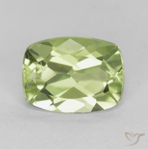 1.44ct Natural Verde Vivo Claro Peridoto, Almofada, VS