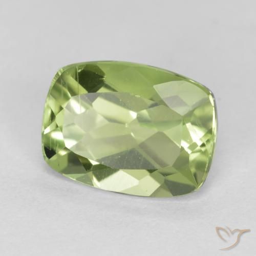 Peridoto Verde Vivo Claro Natural 1.44ct, Almofada, VS