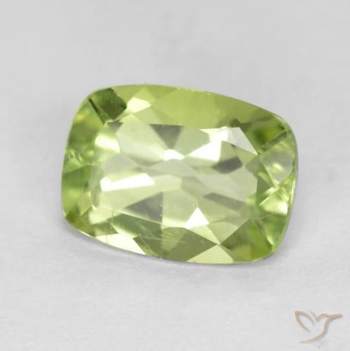 Peridoto Verde Vivo Claro Natural 1.14ct, Almofada, VS