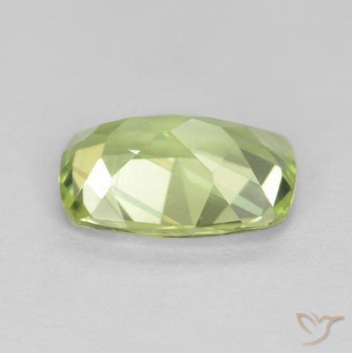 Peridoto Verde Vivo Claro Natural 1.14ct, Almofada, VS
