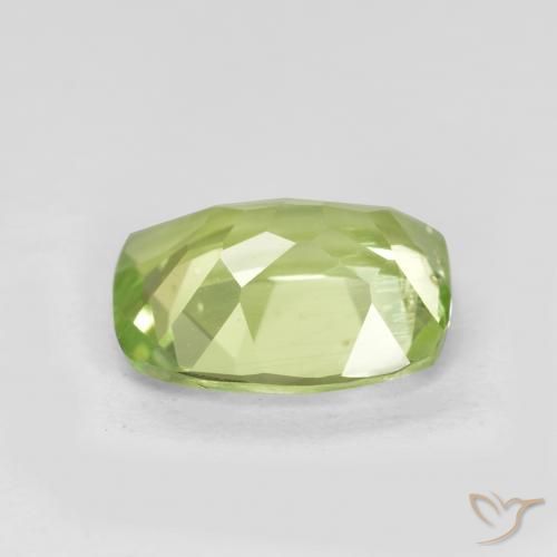 Peridoto Verde Vivo Claro Natural 1.14ct, Almofada, VS
