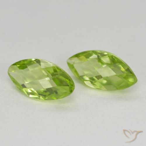 Pedras preciosas de Peridoto Verde Vivo Claro natural de 1.31 ct, Marquesa, VVS-VS