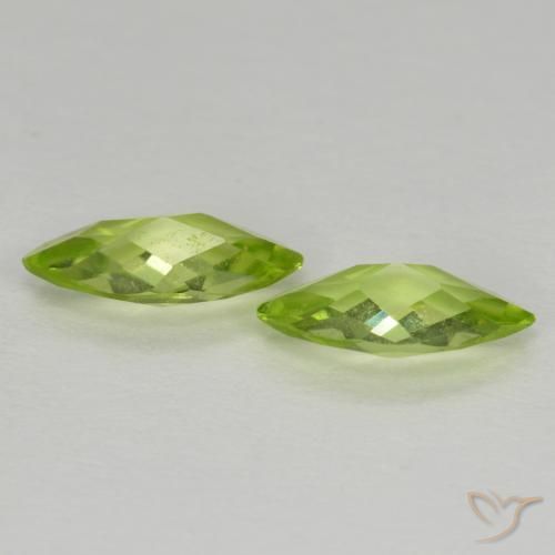 Pedras preciosas de Peridoto Verde Vivo Claro natural de 1.00 ct, Marquesa, VVS-VS