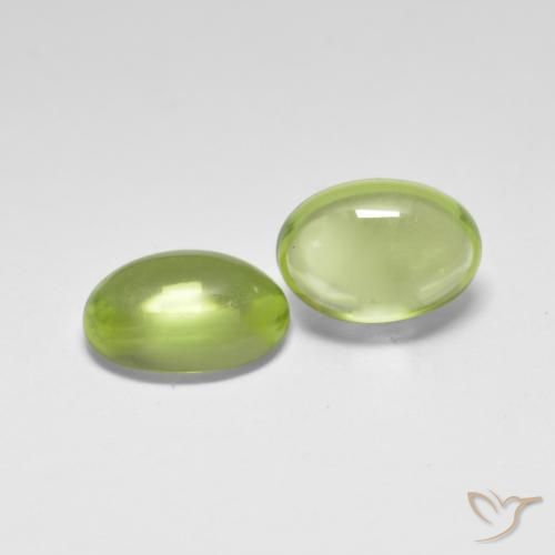 Pedras preciosas de Peridoto Luz verde natural de 1.16 ct, oval, Transparente