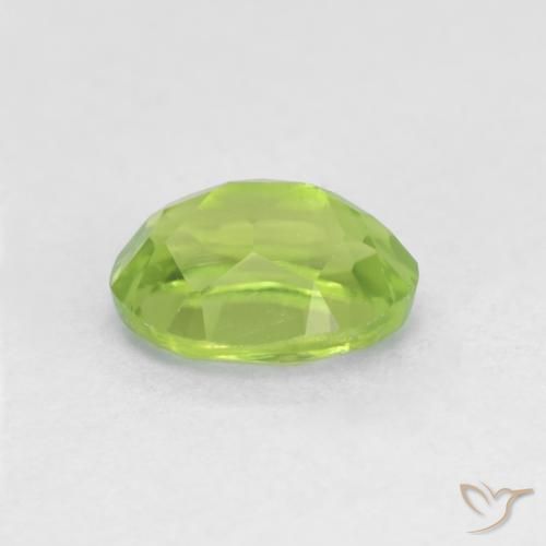 Peridoto verde vivo Natural 1.84ct, oval, VS