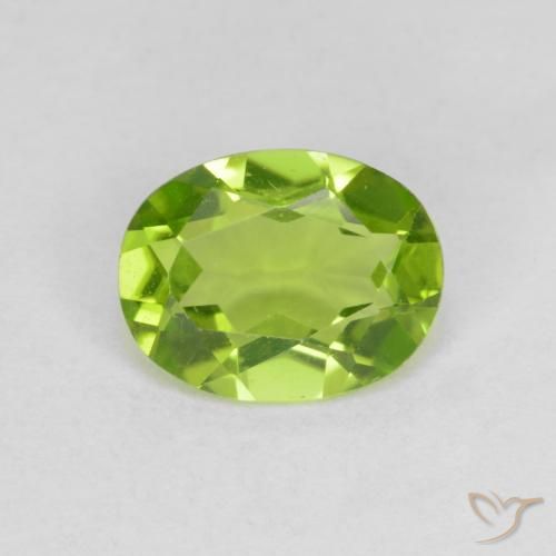 1.59ct Natural Verde médio Peridoto, oval, VS
