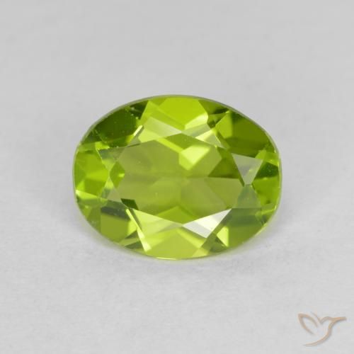 Peridoto de corte oval de 1,73 quilates, 8,8 x 6,9 mm da China, Photo A