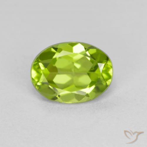 1.68ct Natural Verde claro Peridoto, oval, VS