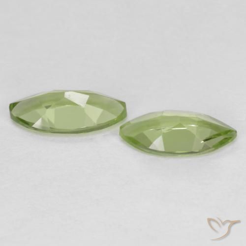 Pedras preciosas de Peridoto Verde Vivo Claro natural de 1.10 ct, Marquesa, VS