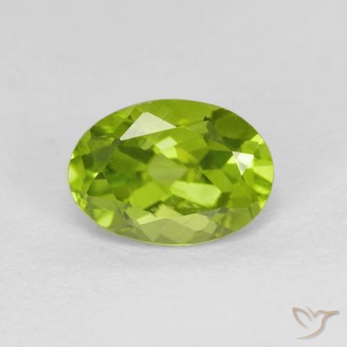 1.53ct Natural Verde médio Peridoto, oval, VS