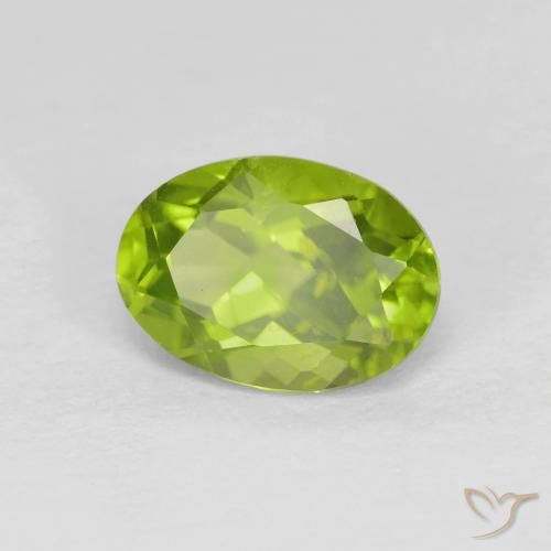 Peridoto Verde médio Natural 1.53ct, oval, VS