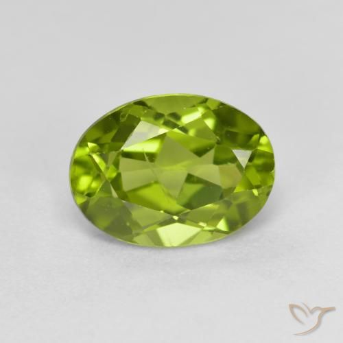 1.45ct Natural verde vivo Peridoto, oval, VS