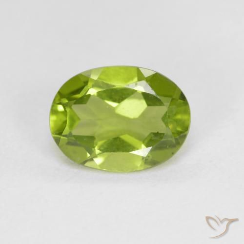 1.40ct Natural verde vivo Peridoto, oval, VS