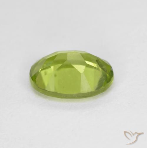 Peridoto verde vivo Natural 1.40ct, oval, VS