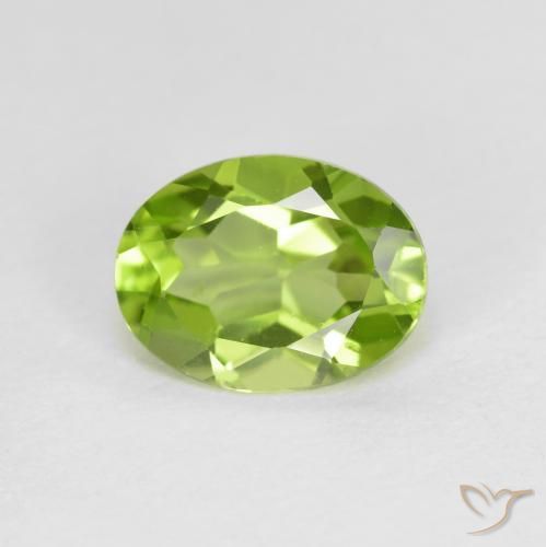1.35ct Natural Verde médio Peridoto, oval, VS