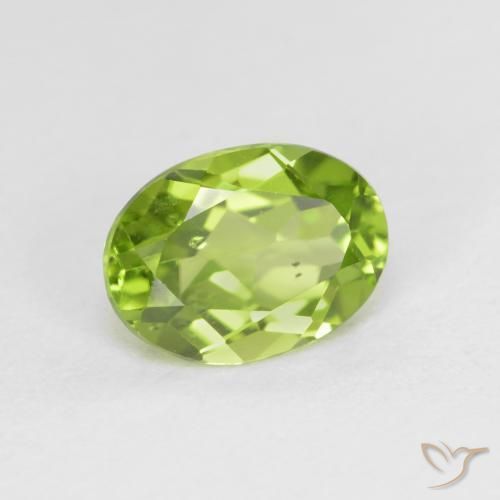 Peridoto Verde médio Natural 1.45ct, oval, VS