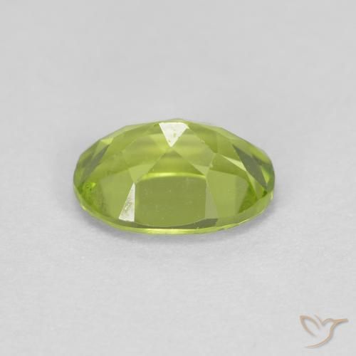Peridoto verde vivo Natural 0.98ct, oval, VS
