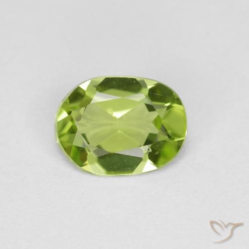0.71ct Natural verde vivo Peridoto, oval, VS