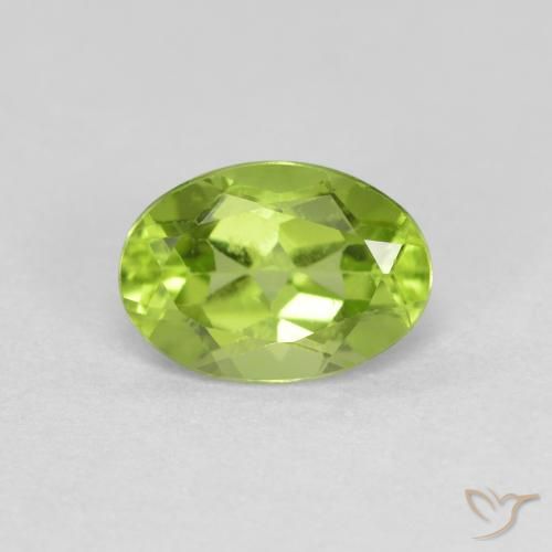 0.92ct Natural verde vivo Peridoto, oval, VS