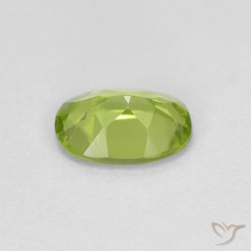 Peridoto Verde médio Natural 0.80ct, oval, VS