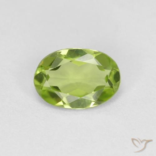 0.75ct Natural verde vivo Peridoto, oval, VS