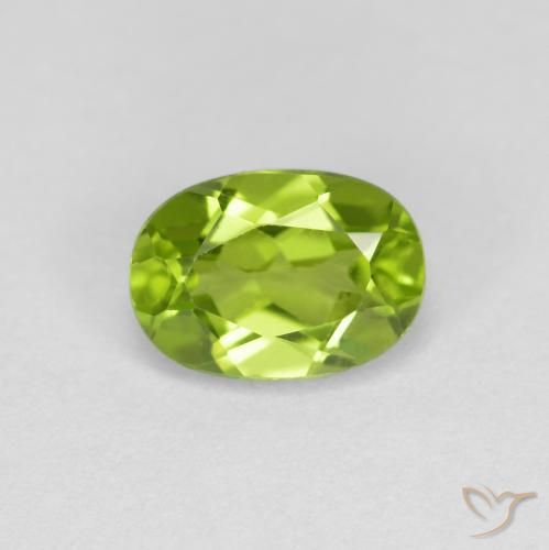 1.01ct Natural verde vivo Peridoto, oval, VS