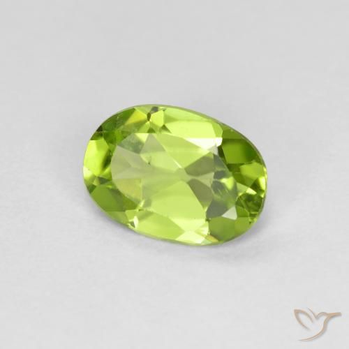 Peridoto Verde médio Natural 0.70ct, oval, VS