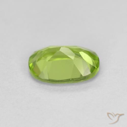 Peridoto Verde amarelado Natural 0.89ct, oval, VS