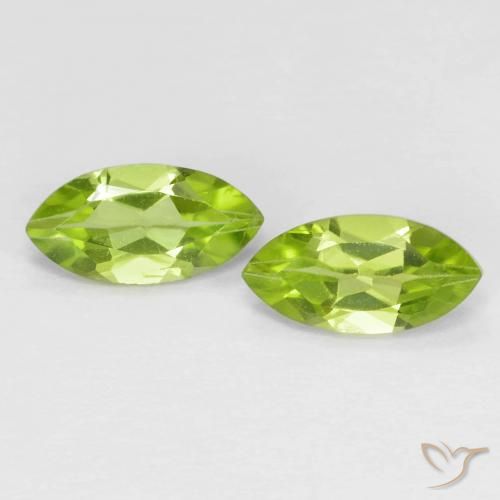 1.27ctw Natural verde vivo Peridoto, Marquesa, VS