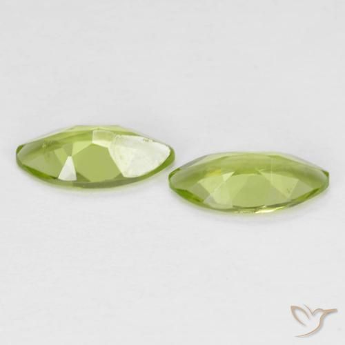 Pedras preciosas de Peridoto Verde médio natural de 1.11 ct, Marquesa, VS