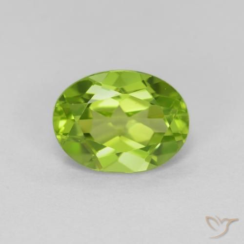 1.41ct Natural Verde amarelado Peridoto, oval, VS