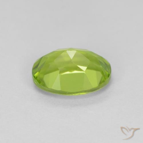 Peridoto Verde amarelado Natural 1.41ct, oval, VS