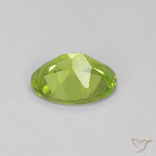 Peridoto verde vivo Natural 1.16ct, oval, VS