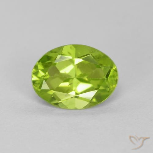 1.27ct Natural verde vivo Peridoto, oval, VS